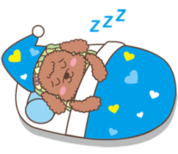 The fabulous world of red poodle- GuaGua sticker #11119115