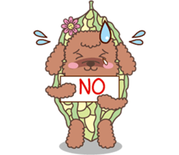 The fabulous world of red poodle- GuaGua sticker #11119118