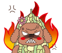 The fabulous world of red poodle- GuaGua sticker #11119124