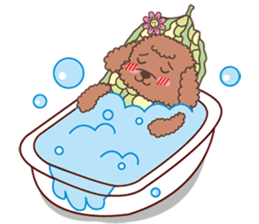 The fabulous world of red poodle- GuaGua sticker #11119126