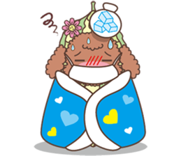 The fabulous world of red poodle- GuaGua sticker #11119128