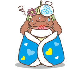 The fabulous world of red poodle- GuaGua sticker #11119128