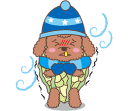 The fabulous world of red poodle- GuaGua sticker #11119131