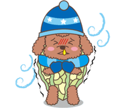 The fabulous world of red poodle- GuaGua sticker #11119131