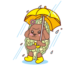 The fabulous world of red poodle- GuaGua sticker #11119132