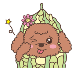 The fabulous world of red poodle- GuaGua sticker #11119137