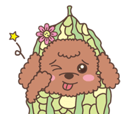 The fabulous world of red poodle- GuaGua sticker #11119137
