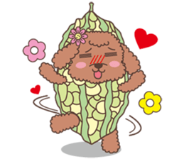 The fabulous world of red poodle- GuaGua sticker #11119138