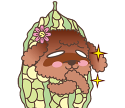 The fabulous world of red poodle- GuaGua sticker #11119145