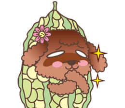 The fabulous world of red poodle- GuaGua sticker #11119145