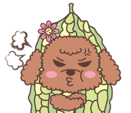 The fabulous world of red poodle- GuaGua sticker #11119146