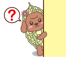 The fabulous world of red poodle- GuaGua sticker #11119147