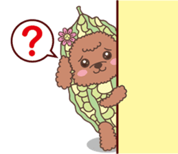 The fabulous world of red poodle- GuaGua sticker #11119147