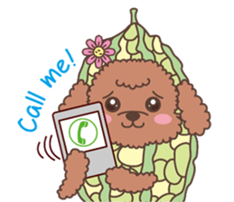 The fabulous world of red poodle- GuaGua sticker #11119151