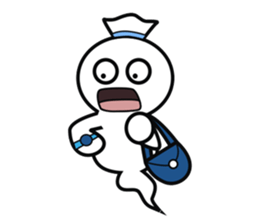 Poblu Is cute pocong sticker #11119256