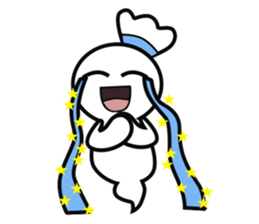 Poblu Is cute pocong sticker #11119258