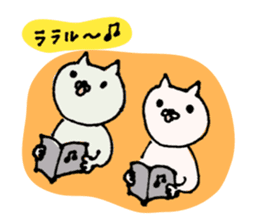 JW cats -hand writing- sticker #11119486