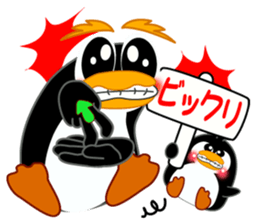 Sign language of a penguin sticker #11120573