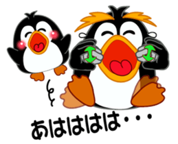 Sign language of a penguin sticker #11120574