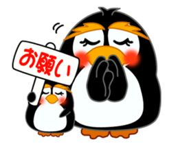 Sign language of a penguin sticker #11120576