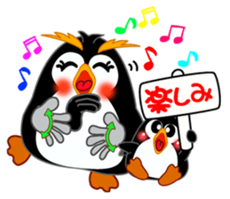 Sign language of a penguin sticker #11120577