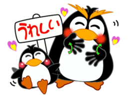 Sign language of a penguin sticker #11120578