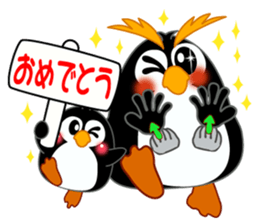 Sign language of a penguin sticker #11120579