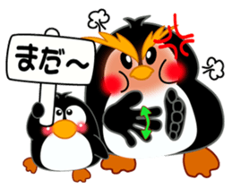 Sign language of a penguin sticker #11120582