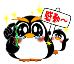 Sign language of a penguin sticker #11120585