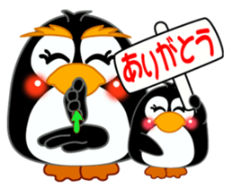 Sign language of a penguin sticker #11120587