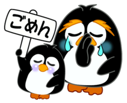 Sign language of a penguin sticker #11120594