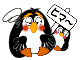 Sign language of a penguin sticker #11120595
