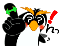 Sign language of a penguin sticker #11120602