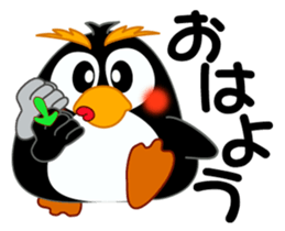 Sign language of a penguin sticker #11120604
