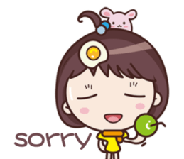 Yolk Girl Show English sticker #11120693