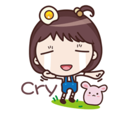 Yolk Girl Show English sticker #11120717