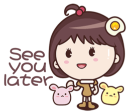 Yolk Girl Show English sticker #11120722