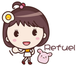 Yolk Girl Show English sticker #11120725