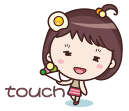 Yolk Girl Show English sticker #11120726