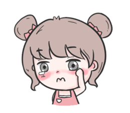 Pinky cute girl sticker #11121249