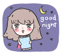 Pinky cute girl sticker #11121262