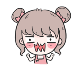 Pinky cute girl sticker #11121263