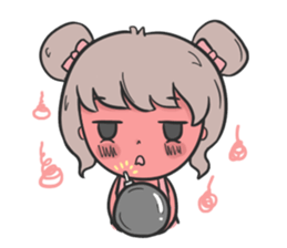 Pinky cute girl sticker #11121266