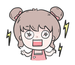 Pinky cute girl sticker #11121271