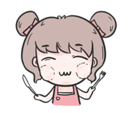 Pinky cute girl sticker #11121274