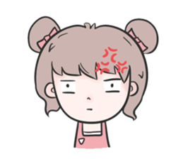 Pinky cute girl sticker #11121278