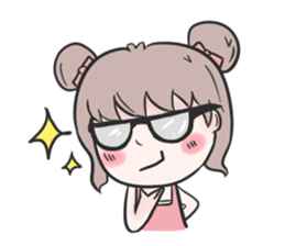 Pinky cute girl sticker #11121280