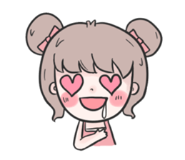 Pinky cute girl sticker #11121282