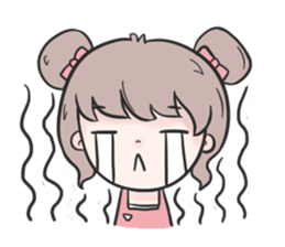 Pinky cute girl sticker #11121284