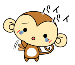 Cute monkey stickers -Osaru part 2 sticker #11121390